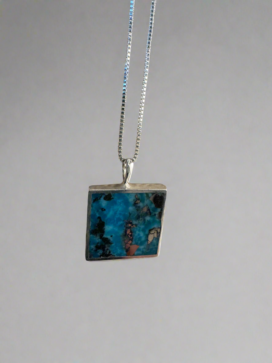 Mesa Necklace |Silver | Ithaca Peak Turquoise