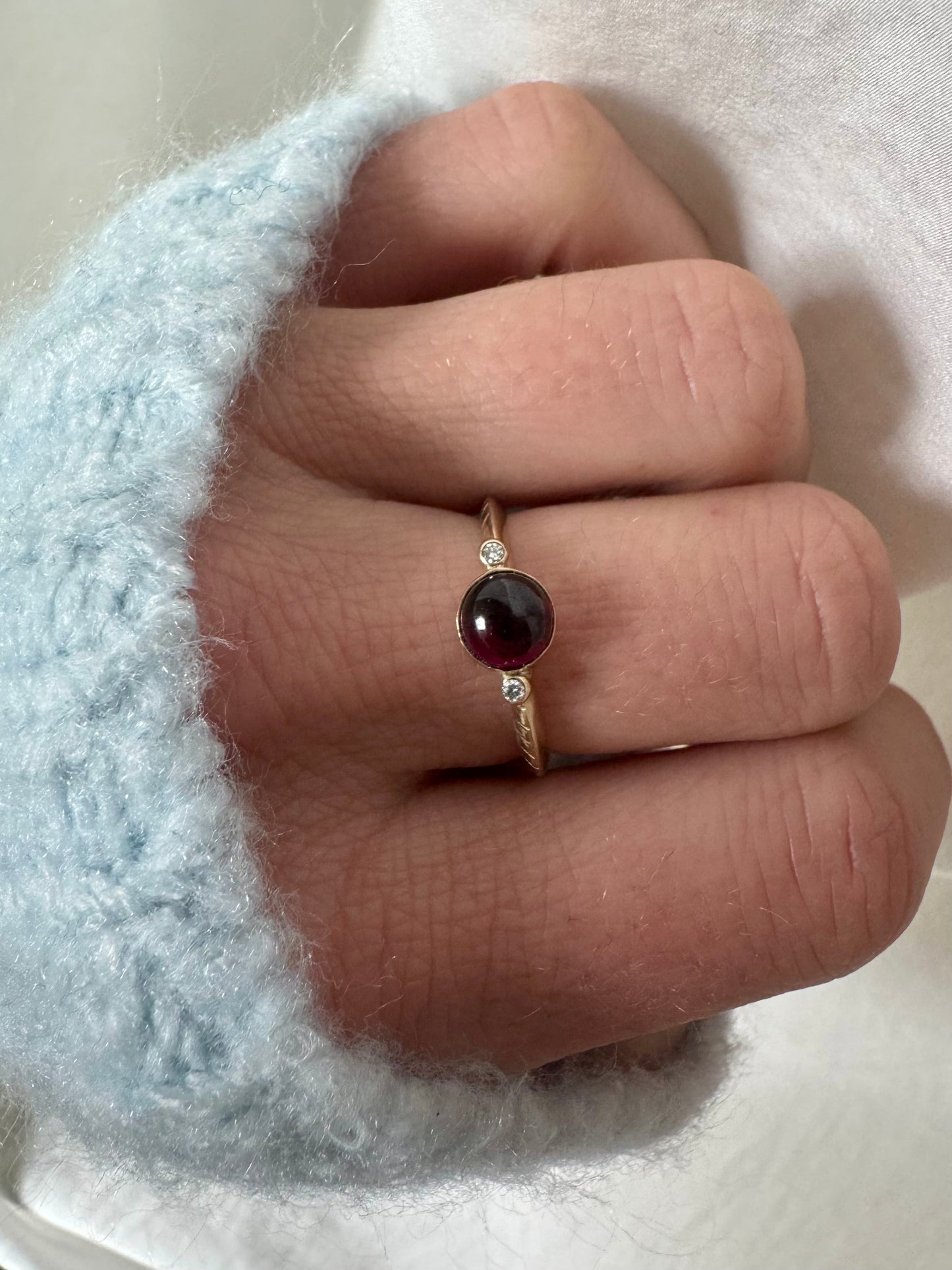 Juniper Ring |14k Gold | Ruby & Natural Diamonds