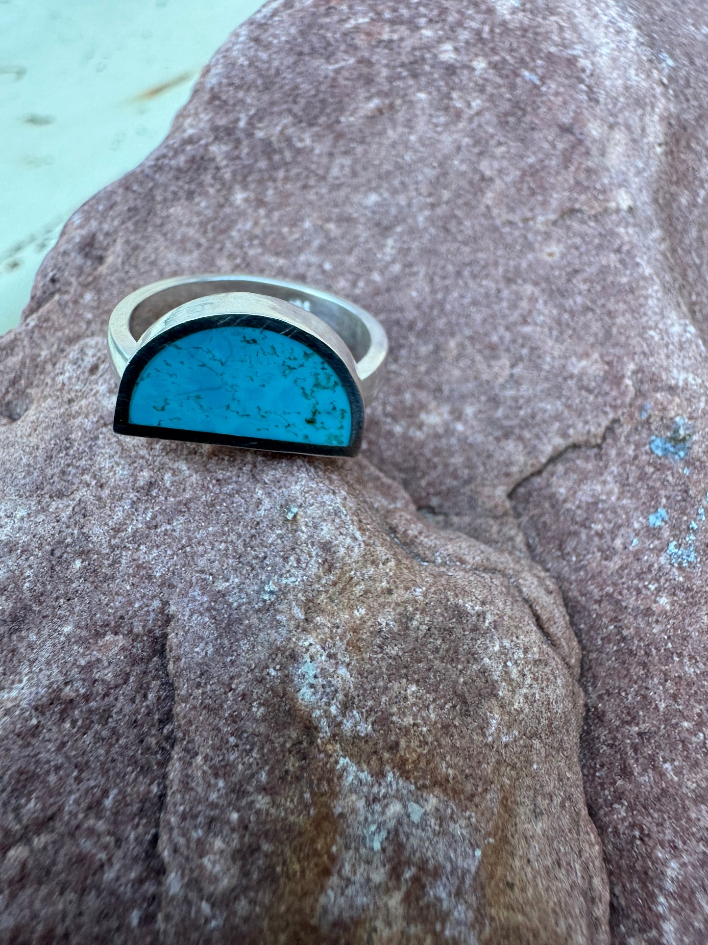 Arc Ring | Silver | Kingman Turquoise