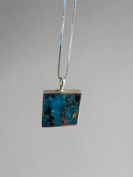 Mesa Necklace |Silver | Ithaca Peak Turquoise