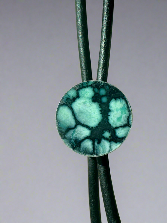 Bolo Tie | Silver | Desert Bloom Turquoise