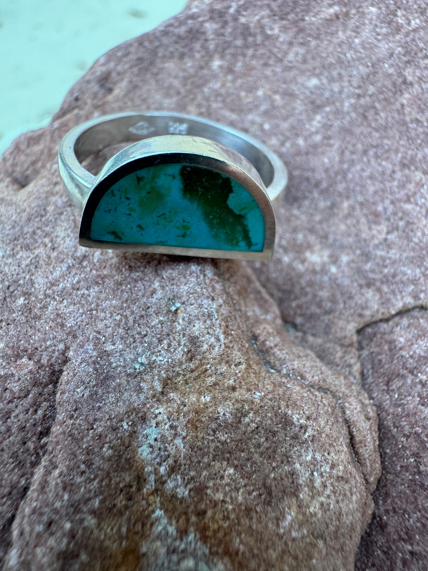 Arc Ring | Silver | Kingman Turquoise