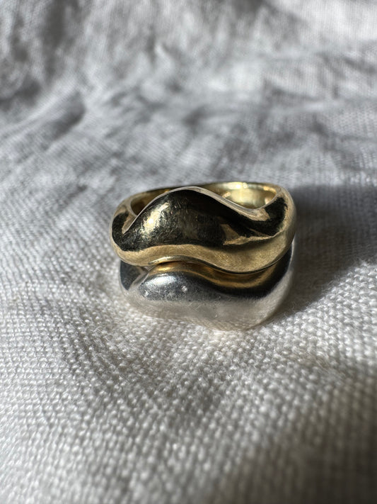 Curvy Band | Bronze & Silver