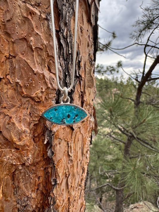 Ojo Necklace | Silver | Ithaca Peak Turquoise