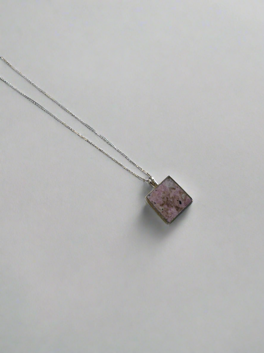 Mesa Necklace |Silver | CO Rhodonite